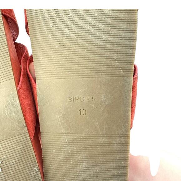 Birdies The Robin Persimmon Suede Slide Sandals Shoes Orange Womens Size 10 - Picture 6 of 6